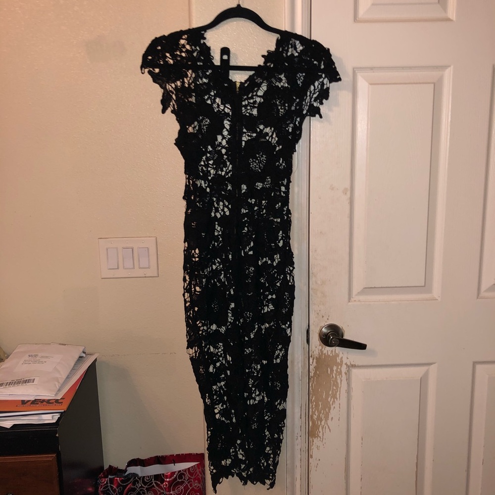 See-Through Lace Dress